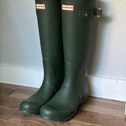 Green Hunter Boots Rain Boots