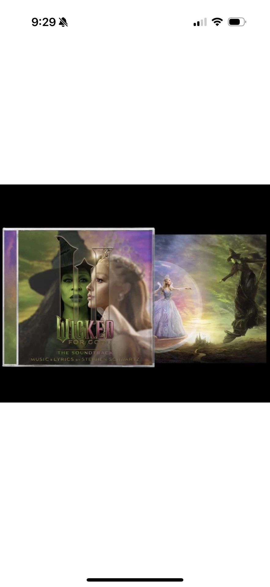 Republic Records Wicked For Good Soundtrack Signed CD* Presale