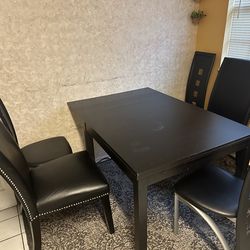 Dining table with 5 chairs