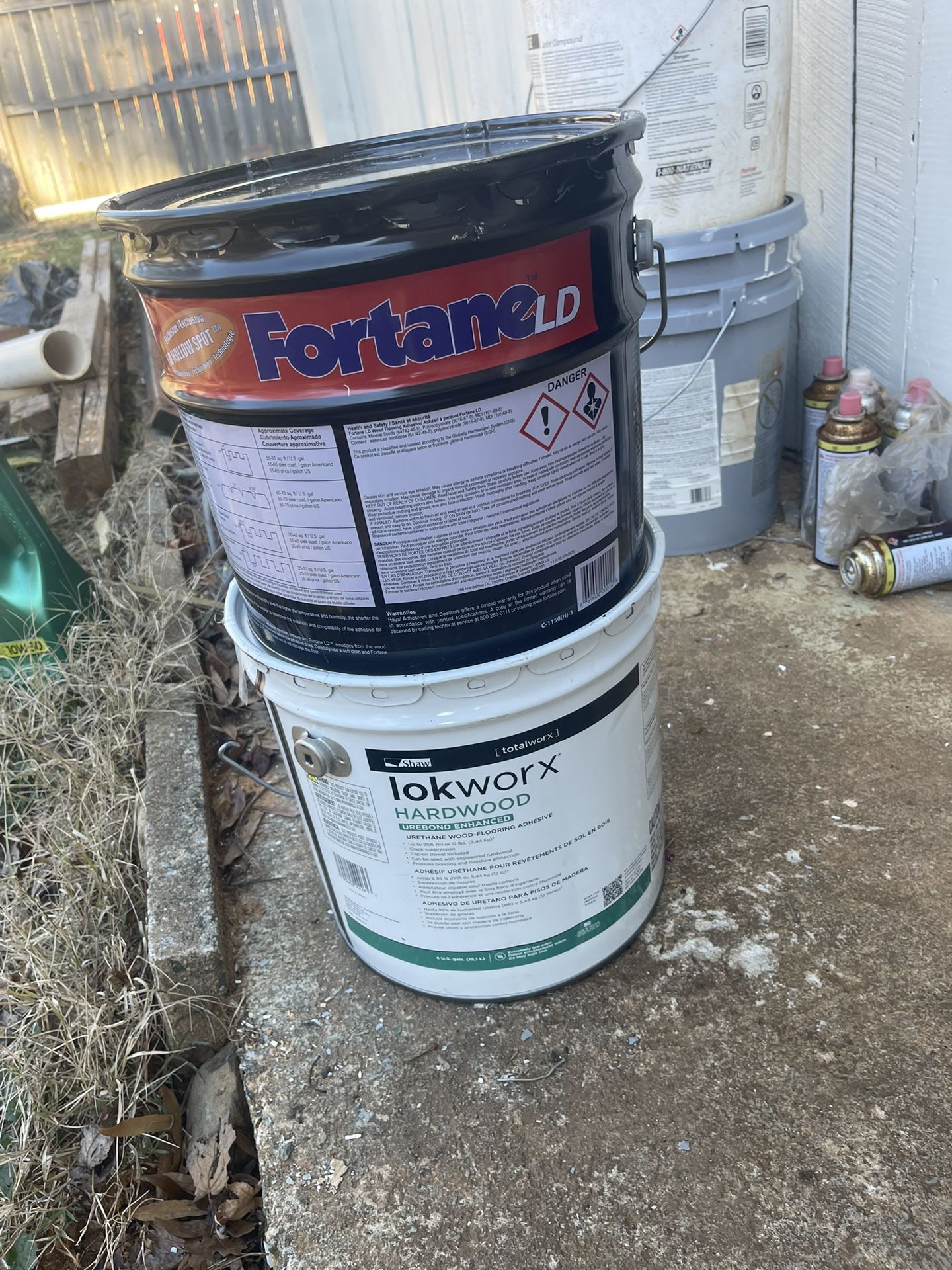 Hardwood Glue / 2 Buckets For Sale