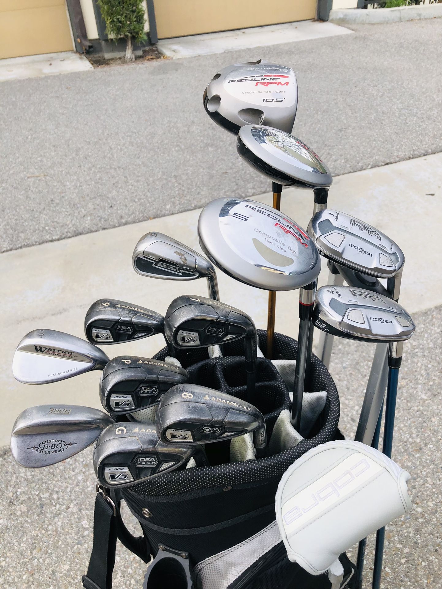 Adams Idea Tech V3 Hybrid Iron Set 6-PW, GW Right Handed with Adams Driver, Adams 3 & 5 Fairway Woods 