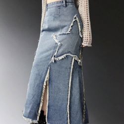 Denim Skirt sz M (6)