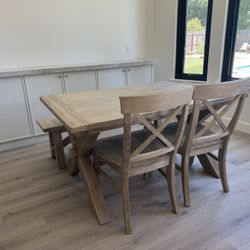 Pottery barn Toscana Extendable Dining Table And buffet