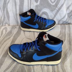 Nike Dunk High CMFT (705434-400) Black and Blue (10 US)