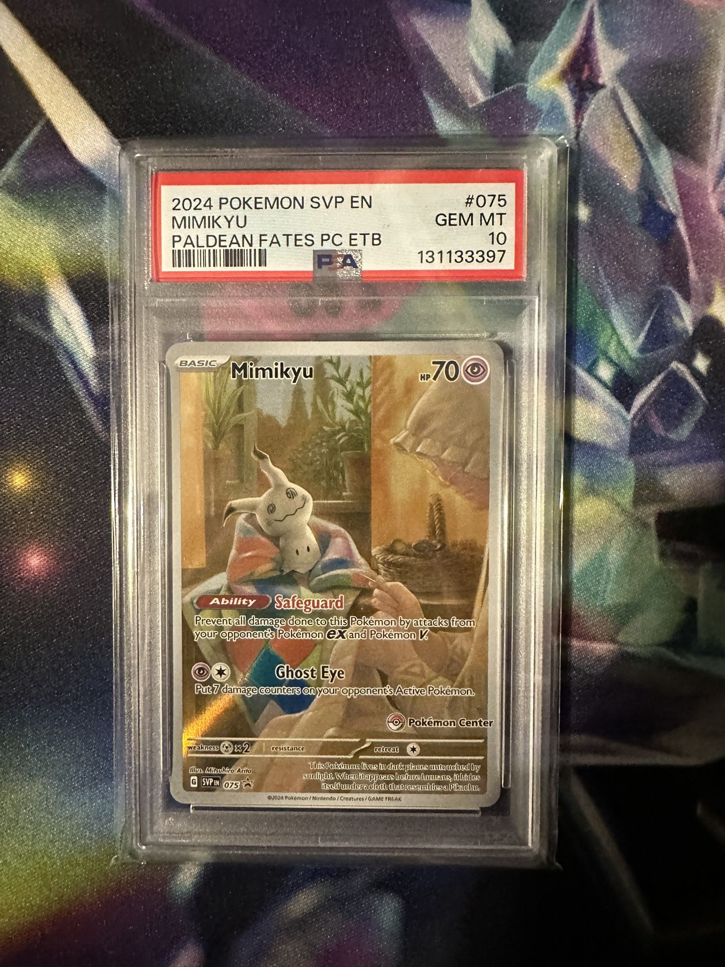 MIMIKYU PALDEAN FATES PC PSA10