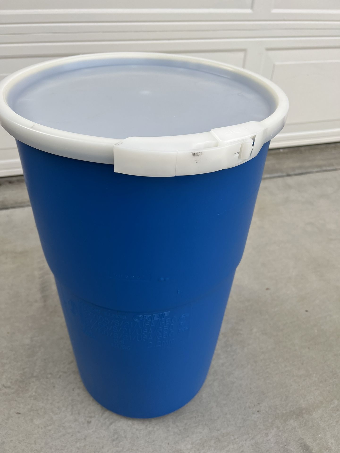 Open Top Barrel Drum Container 15 Gallons Grief