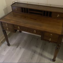 Vintage Wood Hutch Desk
