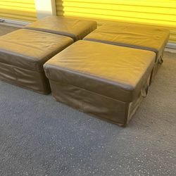$40 Each  (Or $100 For All)- 4 Storage Ottomans with Free Delivery 🚚
