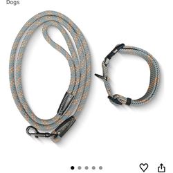 Heavy Duty 4 FT Long Nylon Leash with Adjustable, Durable & Comfortable Leash,Reflective Double Handles Lead for Control Safety Training