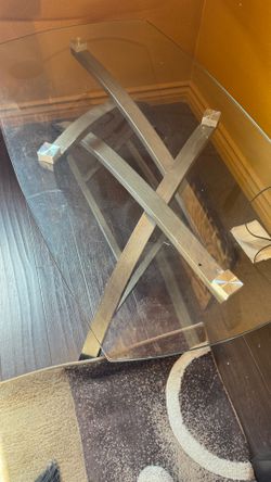 Glass living room table