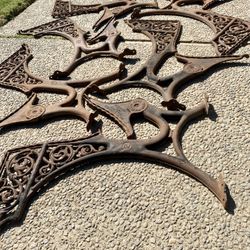 Four Pairs of Antique Cast Iron School Desk Frames From the Late 1800s—$30 PER PAIR