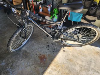 Cycle Force Group Dual Suspension Mountain Bike, 26 In. Wheels, 18 In. frame, Men's Bike, Black