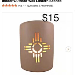 Zia 1-Light Nambe Hardwired 