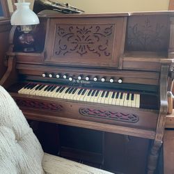 Pump Organ And Bench