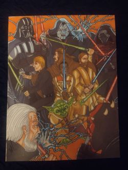 Star Wars 1:1 Custom Art Signed by Artist