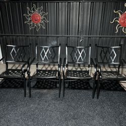 4 Aluminum Patio Outdoor Chairs