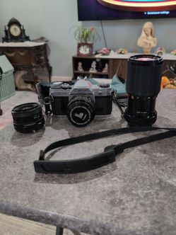 Canon AT-1 camera and lenses
