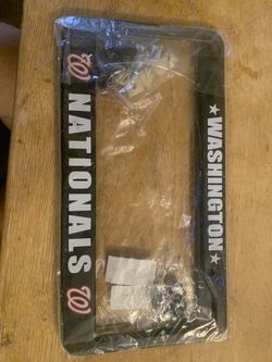 Washington Nationals MLB License Plate Cover (2 Pieces) 