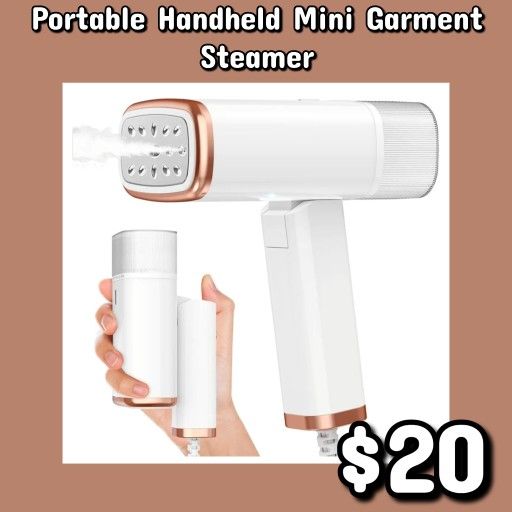 NEW Portable Handheld Personal Mini Garment Steamer: njft
