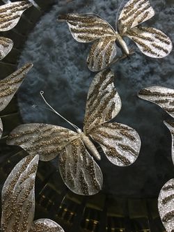 Z Gallerie Beaded Butterfly Christmas Ornaments