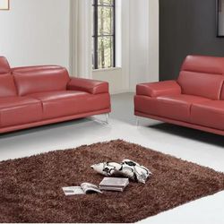 NICOLO SOFA COLLECTION IN RED