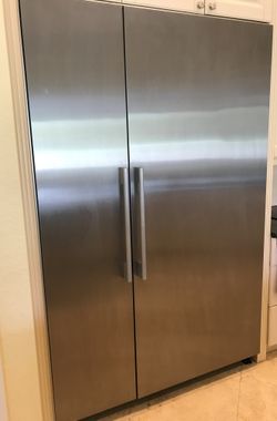 Miele Built-in Freezer (working) and Refrigerator (not working) 54" Wide Total