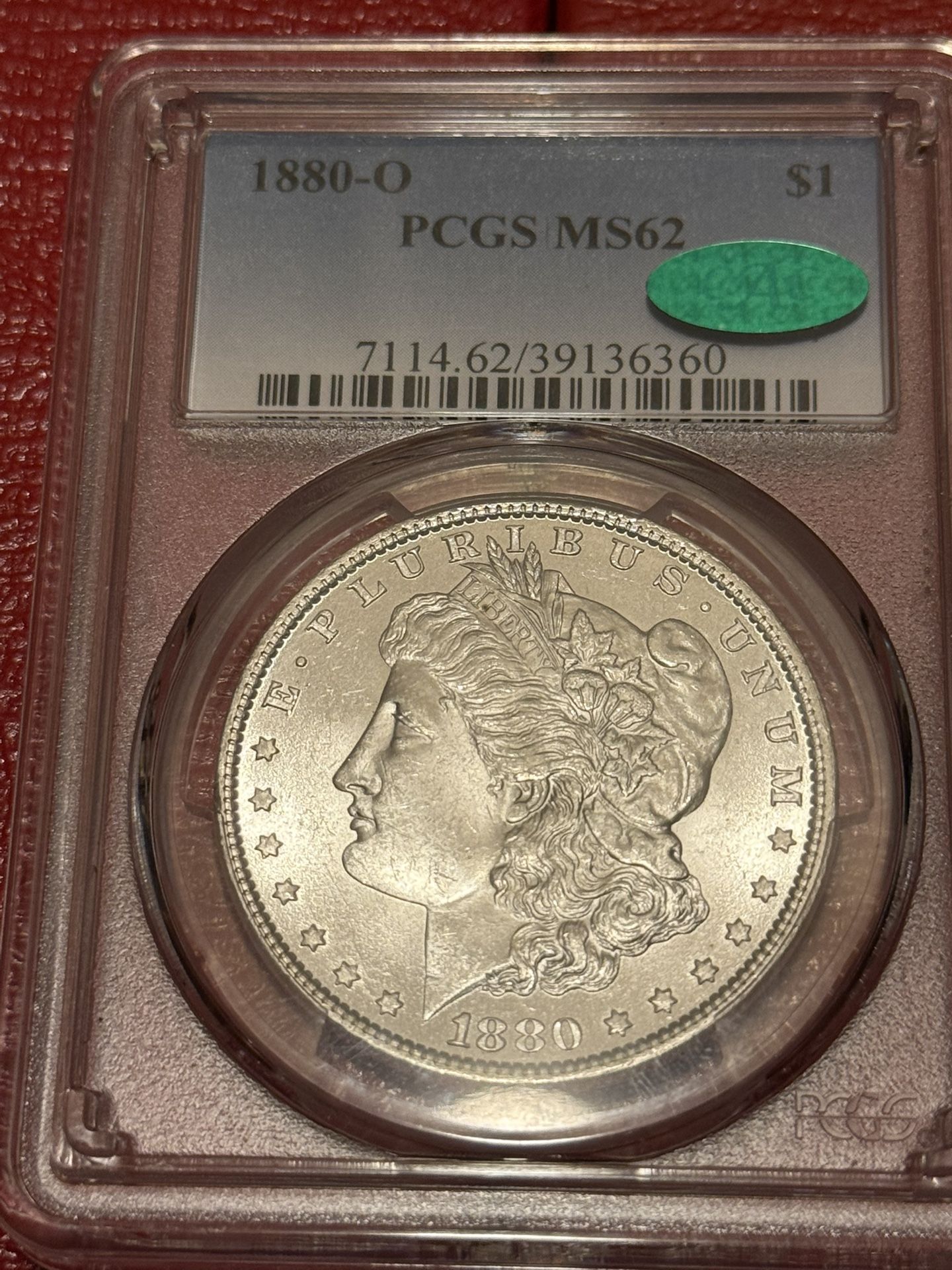 1880 O MS62 PCGS CAC Morgan Dollar Better Date.