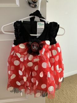Minnie Mouse dress 6-12 months with headband