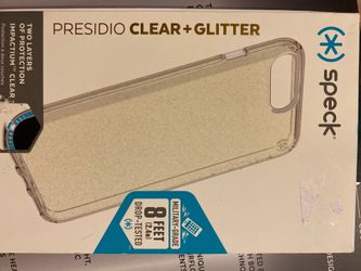 Speck clear glitter iPhone 8 Plus case