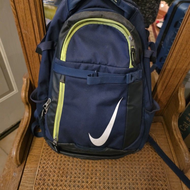 Nike BSBL Backpack Dark Blue/Neon Yellow