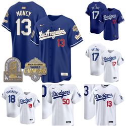 Los Angeles Dodgers - Stitched Jersey - Youth and Men Size - Freeman Ohtani Muncy & More