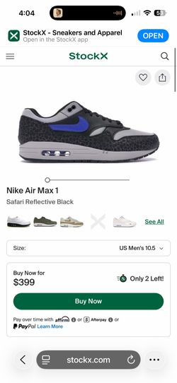 Air max 1 safari