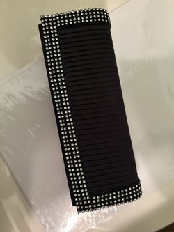 Black Rhinestone Clutch Purse
