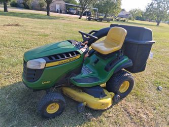 48"Cut john deere riding lawnmower with bagger system 750 cash firm read full post