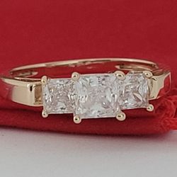❤️14k Size 8 Precious Solid Yellow Gold Cubic Zirconia Cocktail Ring!/ Anillo de Oro con Circonitas Cúbicas! 👌🎁Post Tags: Anillo de Oro