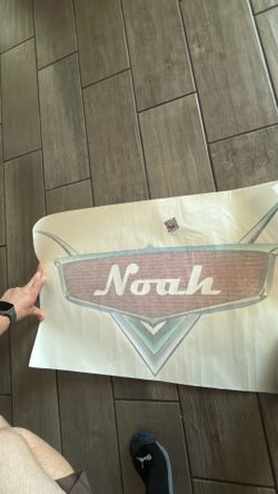 Noah Disney Cars name sign