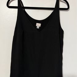 a • new day • Black V-Neck Adjustable Strap Cami  XS
