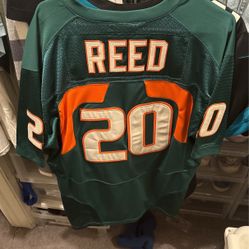 Ed Reed Miami Jersey Size 48