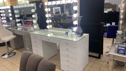 Vanity with mirror