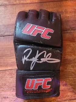 Signed UFC MMA Fight Glove By Randy Couture