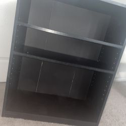 Mainstays 3-Shelf Bookcase with Adjustable Shelves, True Black Oak