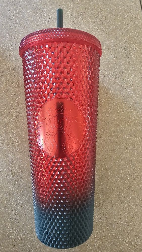 New- Starbucks Red & Green Studded Christmas Cup