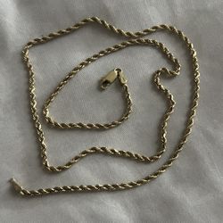 14KT Yellow Gold Rope Chain from Daniels