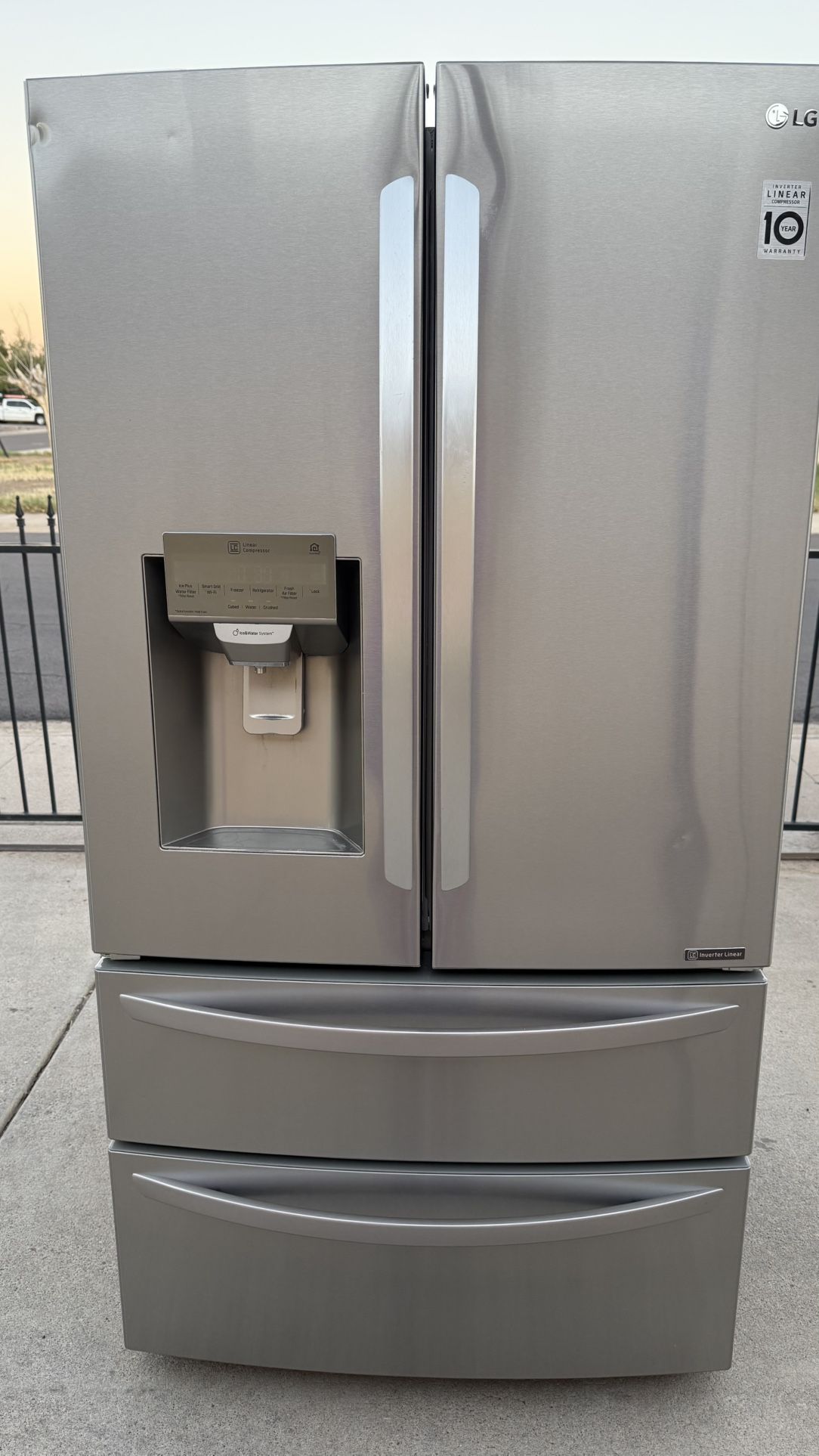 REFRIGERATOR LG STAINLESS STEEL