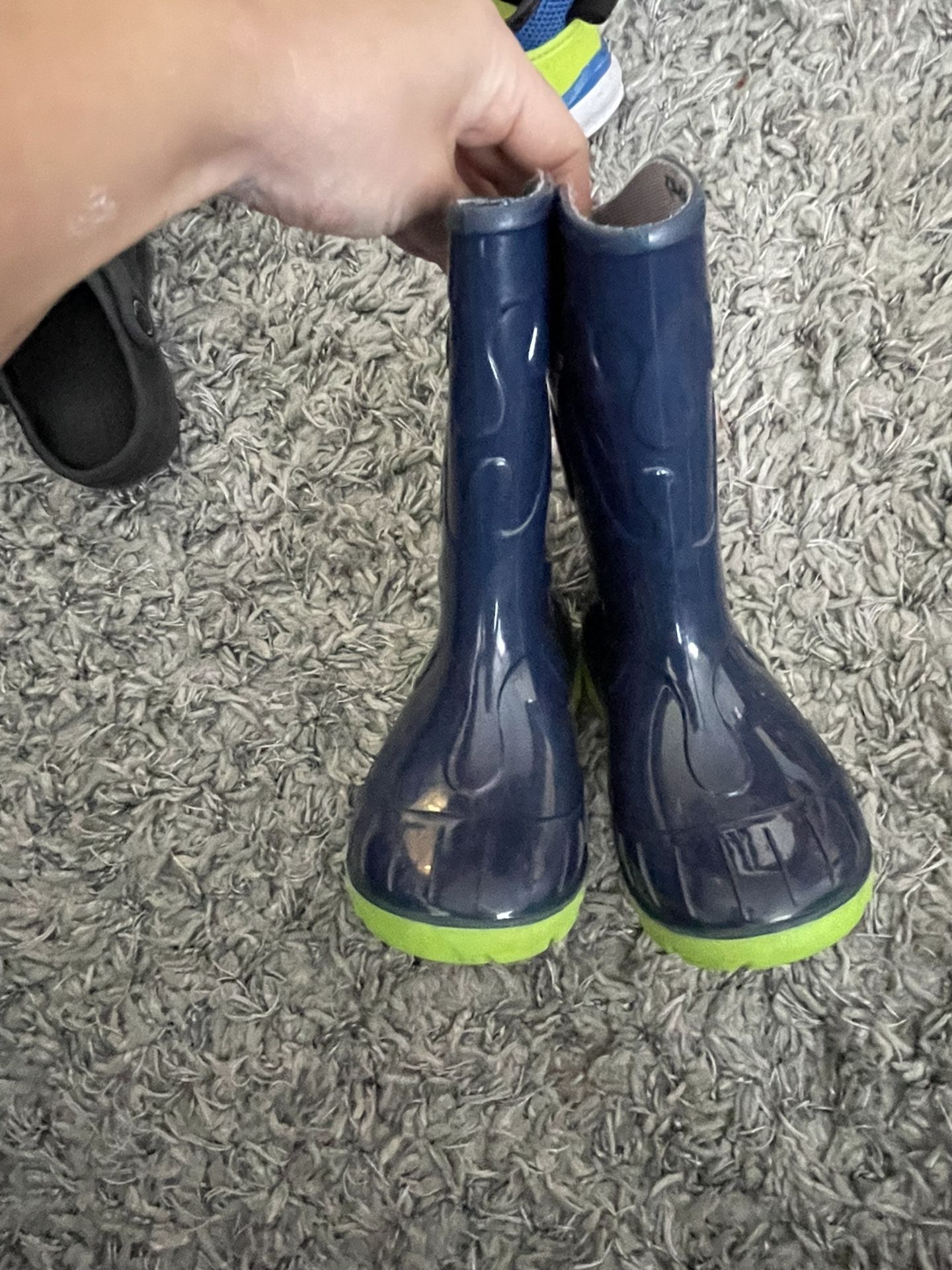 Toddler Rain Boots , Size 24 European , US Size 8-9, Used