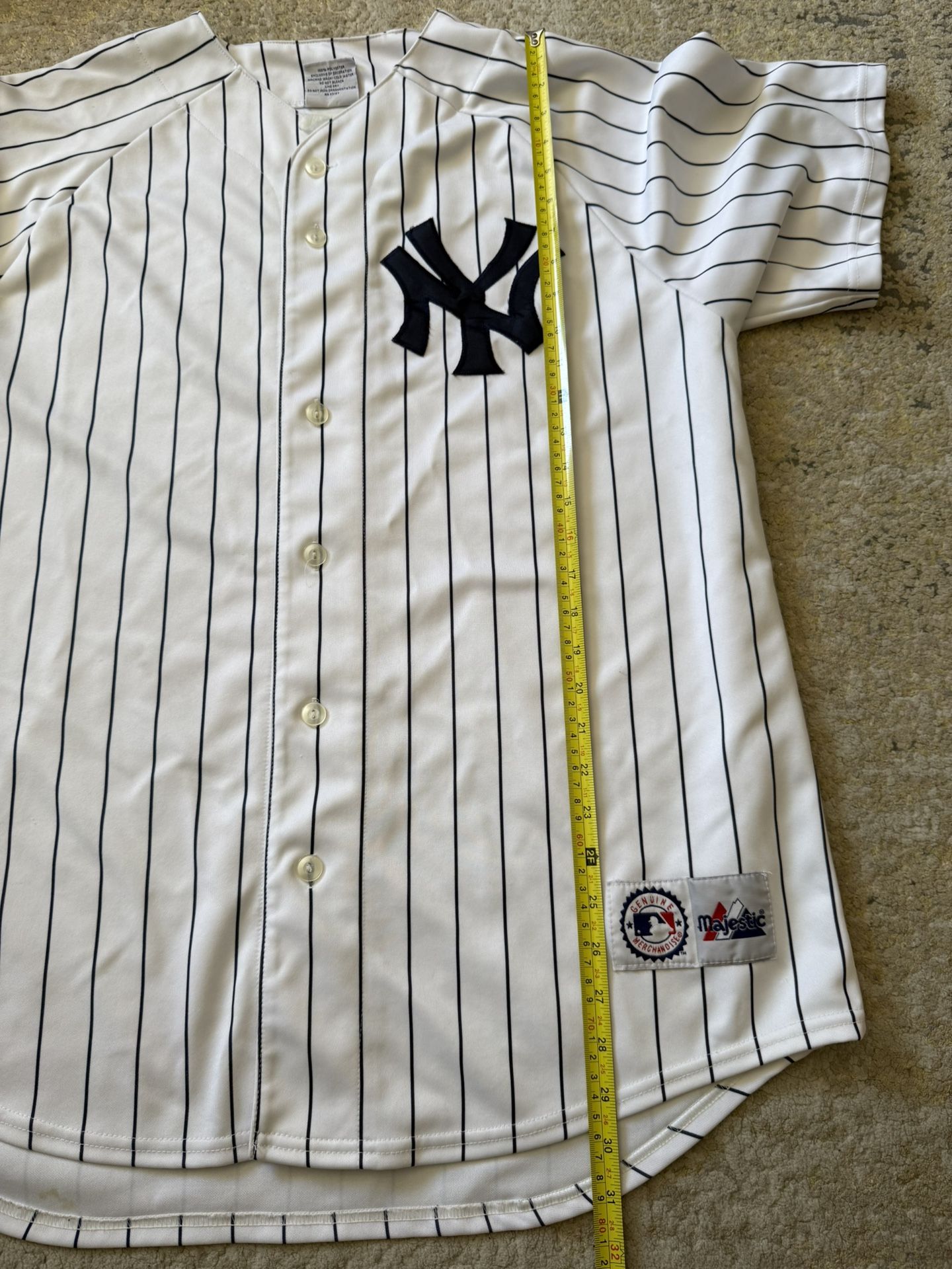Vintage Authentic Majestic New York Yankees Jersey Size Large, Not