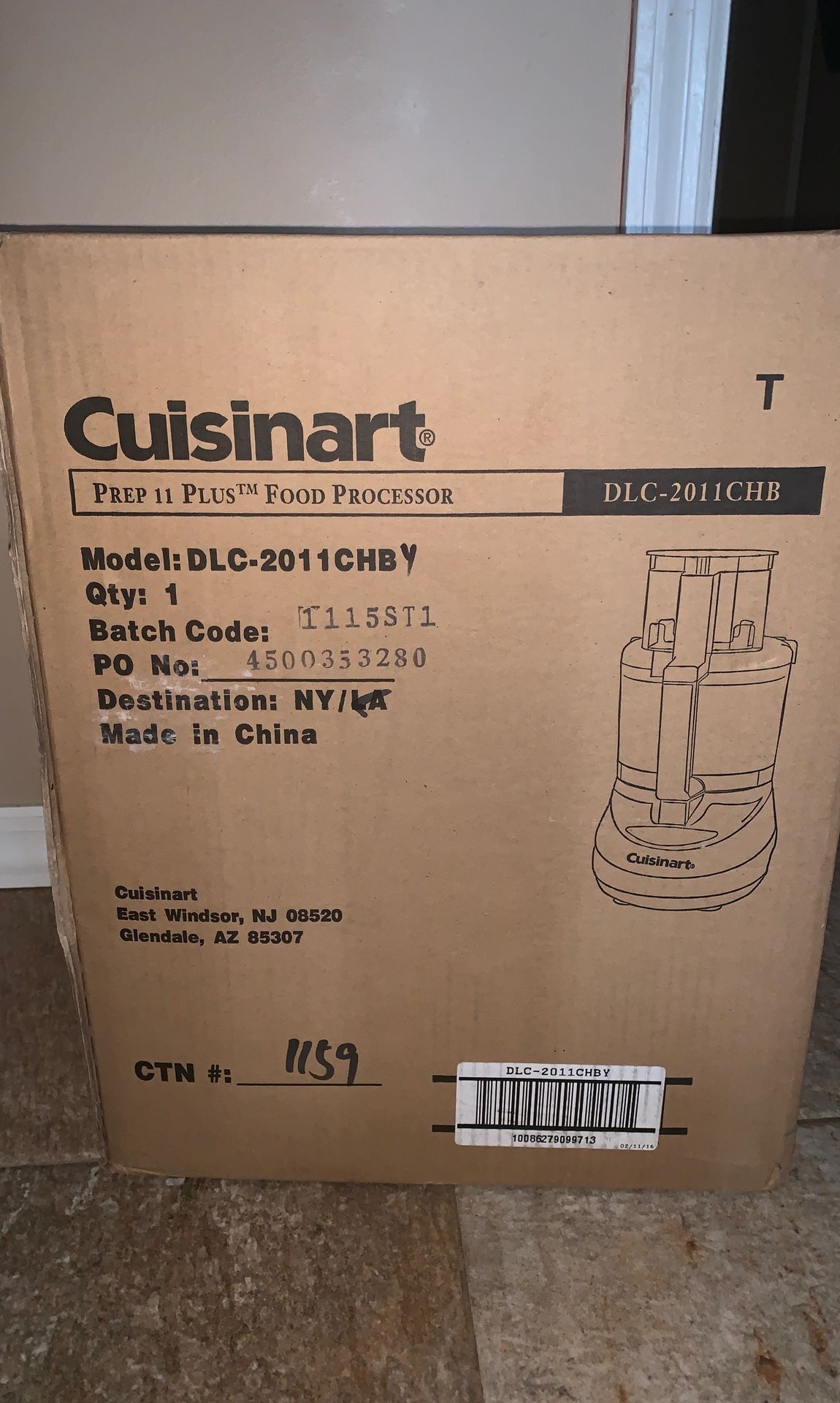 Cuisinart Food processor.