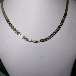 24" 7mm Mariner Link 14k Gold Plated Chain 