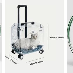 Cat Carrier Or Small Dog clear 