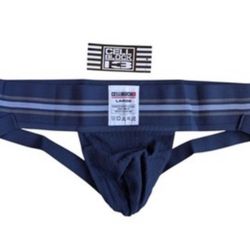 Cellblock 13 Tight End Jockstrap Men's Athletic Underwear Navy Size Large